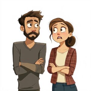 Paar informiert sich über Finanzbetrug und Identitätsdiebstahl